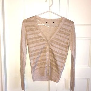 Gold stripe cardigan